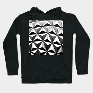 Black and White Diamond Shape Hoodie